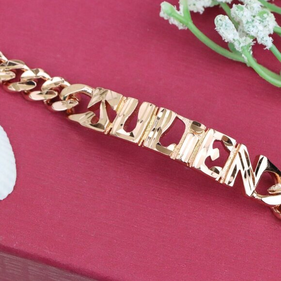"Rose Gold Designer Bracelet with ""Sudien"" Text Detailing, XPBL1155 - Picture 12 of 12